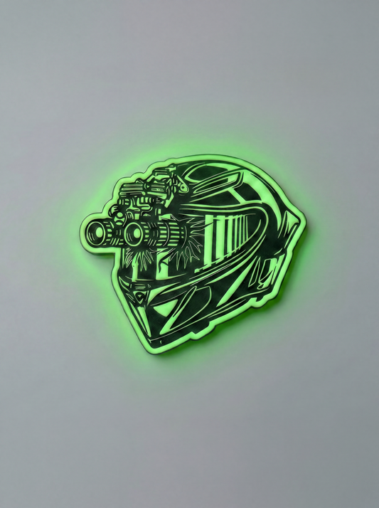 "Night Rides" Glow-In-The-Dark Patch