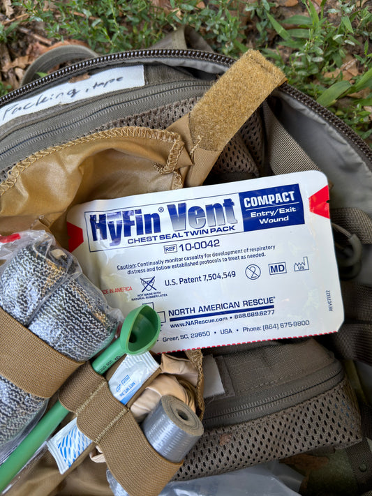 North American Rescue Compact Hyfin Chest Seals Twin Pack