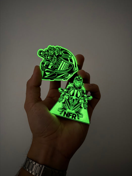 "Night Rides" Glow-In-The-Dark Patch